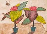 Fragrance of Plastic Flowers by Amit Ambalal, Watercolour on paper, sold Mar 2015