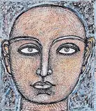 Untitled by Jogen Chowdhury, Pastel, ink and gouache on paper pasted on board, sold Mar 2015