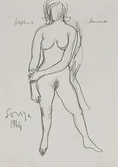Untitled by F. N. Souza, Pencil on paper, offered Mar 2015