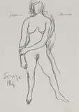 Untitled by F. N. Souza, Pencil on paper, offered Mar 2015