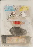 Santafae by Prabhakar Barwe, Watercolour, ink and dry pastels on paper, sold Mar 2015