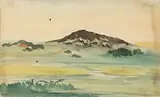 Murabati Pahar by Gaganendranath Tagore, Watercolour on paper pasted on mount board, sold Jun 2015