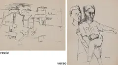 Untitled by Ram Kumar, Ink on paper, sold Jun 2015
