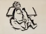 Untitled by Narayan Shridhar Bendre, Brush and Ink on paper, sold Jun 2015