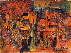 Untitled by Avinash Chandra, Mixed media on tracing paper pasted on mount board, offered Jun 2015