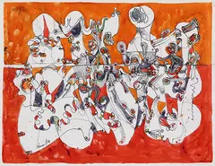 Untitled by Avinash Chandra, Mixed media on paper, offered Jun 2015