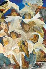 Evening News by Krishen Khanna, Oil on canvas, sold Jun 2015