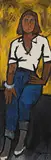 Paola by M. F. Husain, Oil on canvas, offered Jun 2015