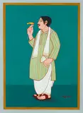 Untitled by Lalu Prasad Shaw, Gouache on paper, sold Jun 2015