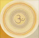 OM by S. H. Raza, Acrylic on canvas, sold Jun 2015