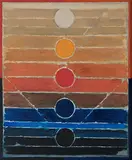 Pancha-Tatava by S. H. Raza, Acrylic on canvas, offered Jun 2015