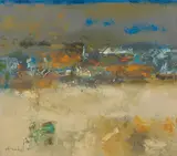 Untitled by K. M. Adimoolam, Oil on canvas, sold Jun 2015