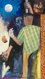 Errant Son by Sudhir Patwardhan, Pastel and acrylic on canvas, sold Jun 2015