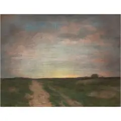 Twilight Plain by Theodore Pembrook, pastel on canvas, sold Mar 2026