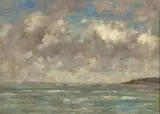 Le Havre, ciel sur l’estuaire by Eugène Boudin, Huile sur toile, sold Apr 2024
