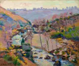 Le Ravin de la Folie, Crozant by Armand Guillaumin, circa 1909, Huile sur toile, sold Apr 2024