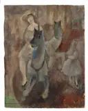 Les petits chevaux de bois by Rodolphe T. Bosshard, circa 1920, Huile sur panneau, sold Apr 2024