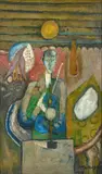 Le violon bleu by Pinchus Krémègne, 1914, Huile sur toile, sold Apr 2024