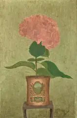 Hortensias by André Bauchant, circa 1914-1920, Huile sur carton, sold Apr 2024