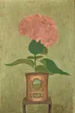 Hortensias by André Bauchant, circa 1914-1920, Huile sur carton, sold Apr 2024