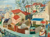 Vue de Montmartre by André Lanskoy, Huile sur toile, sold Apr 2024