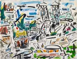 Paris, Notre Dame by Gen Paul, circa 1970, Gouache et aquarelle sur papier, sold Apr 2024