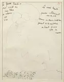 Autoportrait de Jean l'oiseleur n°24 by Jean Cocteau, 1924, Encre sur papier, sold Apr 2024