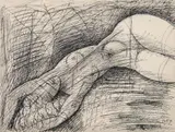 Nu féminin by Marcel Gromaire, 1957, Encre de Chine sur papier, sold Apr 2024