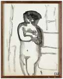 Ensemble de quatre oeuvres sur papier by Francisco Bores, Lavis d'encre sur papier, sold Apr 2024