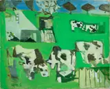 Sans titre by Francisco Bores, 1950, Huile sur toile, sold Apr 2024