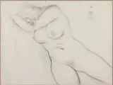 Nu endormi by Salvador Dalí, 1966, Crayon sur papier, sold Apr 2024