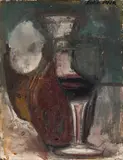 Nature morte au pichet by Dora Maar, 1952, Huile sur toile, sold Apr 2024