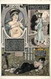 La Perfection chrétienne by Georges Pichard, Encre de Chine, aquarelle et encres de couleur sur carton pour la page 75 de cet album publié en 2013 aux Éditions Gléna, sold Apr 2024