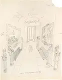 We are a very agressive company by Jean-Jacques Sempé, Encre de Chine et crayon sur papier pour un dessin initialement prévu pour le New Yorker., sold Apr 2024
