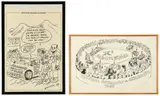 Deux lithographies par Georges Wolinski - Sans réserve - No reserve by Festival Automobile De Chamonix 1995 Et, - XIIème Festival Automobile de Chamonix, lithographie, Georges Wolinski 97, sold Feb 2024