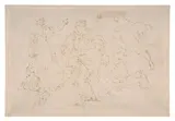 Scène de l'histoire ancienne by Giovanni Battista Tiepolo, Plume et encre brune, sold Mar 2024