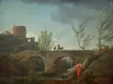 Paysage, effet de matinée by Joseph Vernet, Huile sur panneau, sold Mar 2024