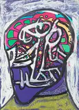 Untitled by F. N. Souza, Chemical alterations on paper, sold Dec 2014