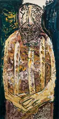 Untitled by F. N. Souza, Oil on canvas, sold Dec 2014