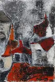Untitled by Akbar Padamsee, Acrylic on canvas, sold Dec 2014