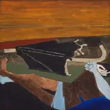 Untitled by M. F. Husain, Acrylic on canvas, offered Dec 2014
