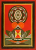 Untitled by Ghulam Rasool Santosh, Oil on canvas, sold Dec 2014