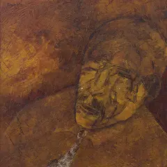 Untitled by Akbar Padamsee, Oil on canvas, sold Dec 2014