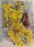 Untitled by M. F. Husain, Watercolour on paper, sold Dec 2014