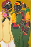 Untitled by Thota Vaikuntam, Acrylic on canvas, sold Dec 2014