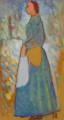 Untitled by Jamini Roy, Gouache on cardboard, sold Dec 2014