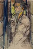 Untitled by Paritosh Sen, Watercolour, conte and charcoal on paper, sold Dec 2014