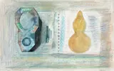 Objects from the Sketchbook by Prabhakar Barwe, Mixed media on paper, sold Dec 2014