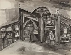 Untitled by Ram Kumar, Watercolour on paper, sold Dec 2014