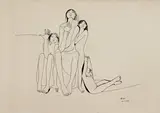Untitled by B. Prabha, Pen on paper, sold Dec 2014